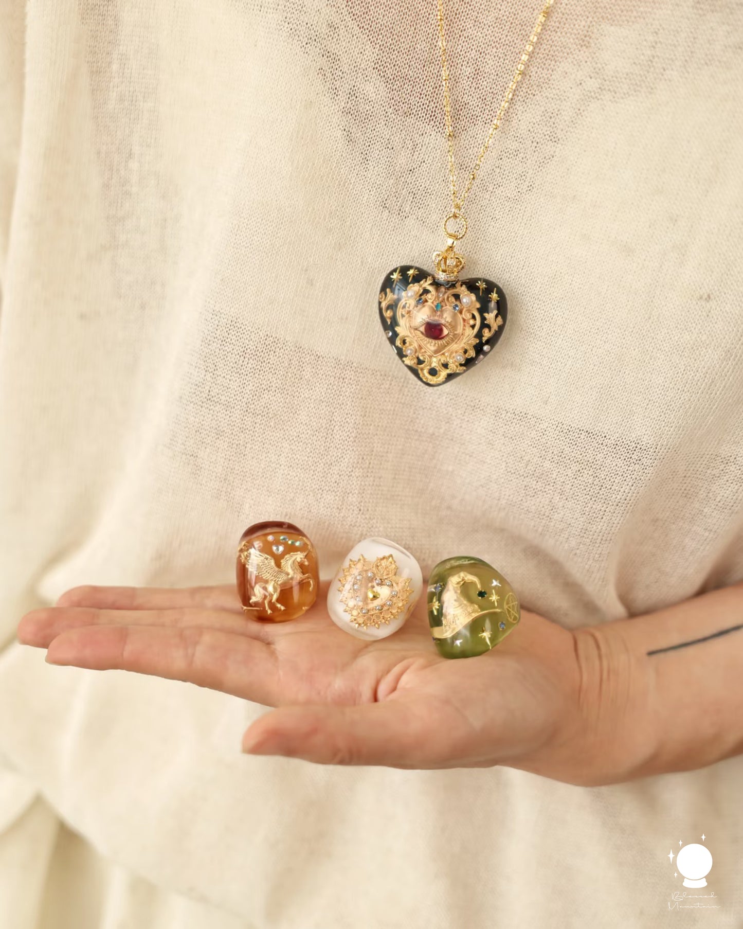 Baroque Sacred Heart Ring