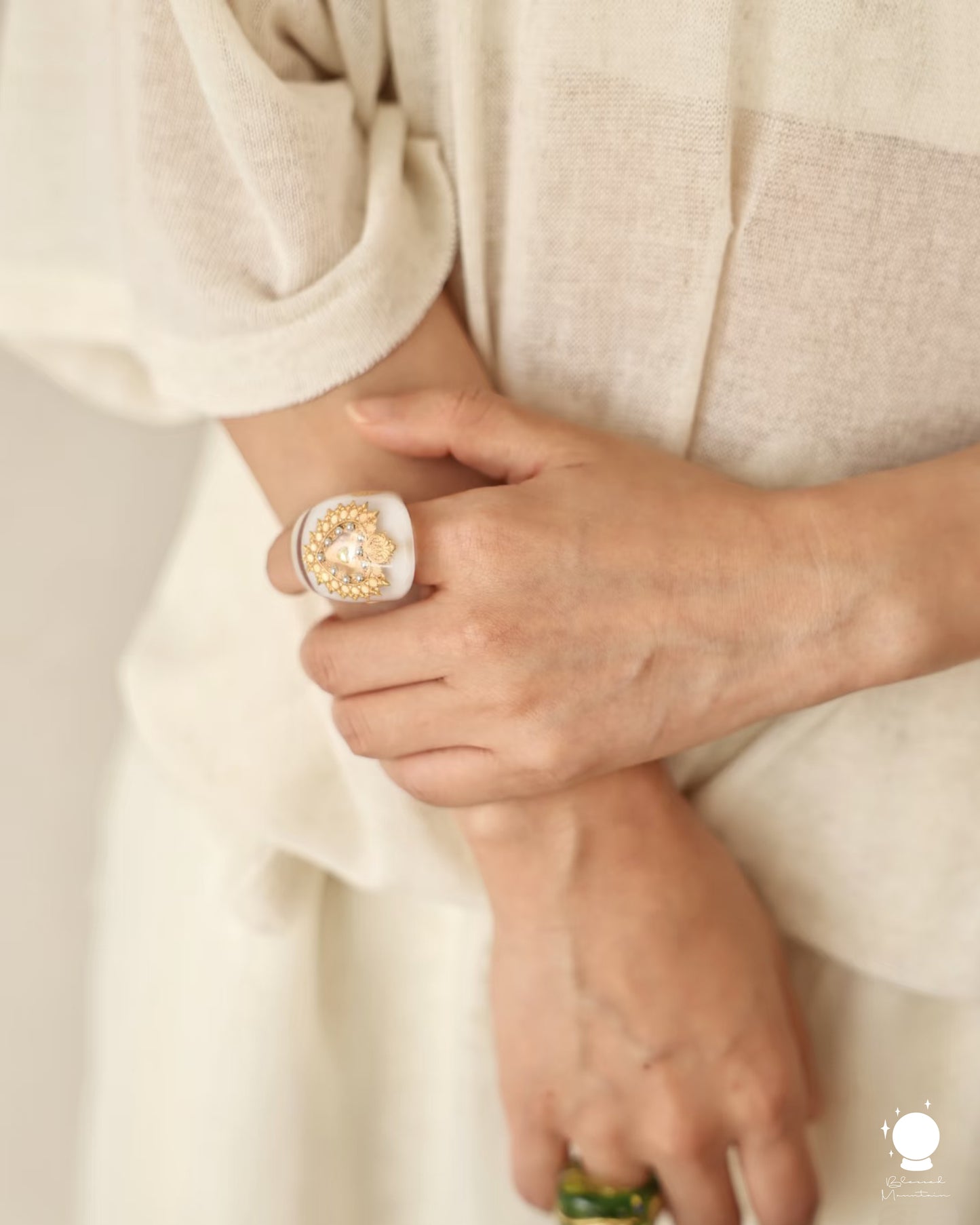 Baroque Sacred Heart Ring