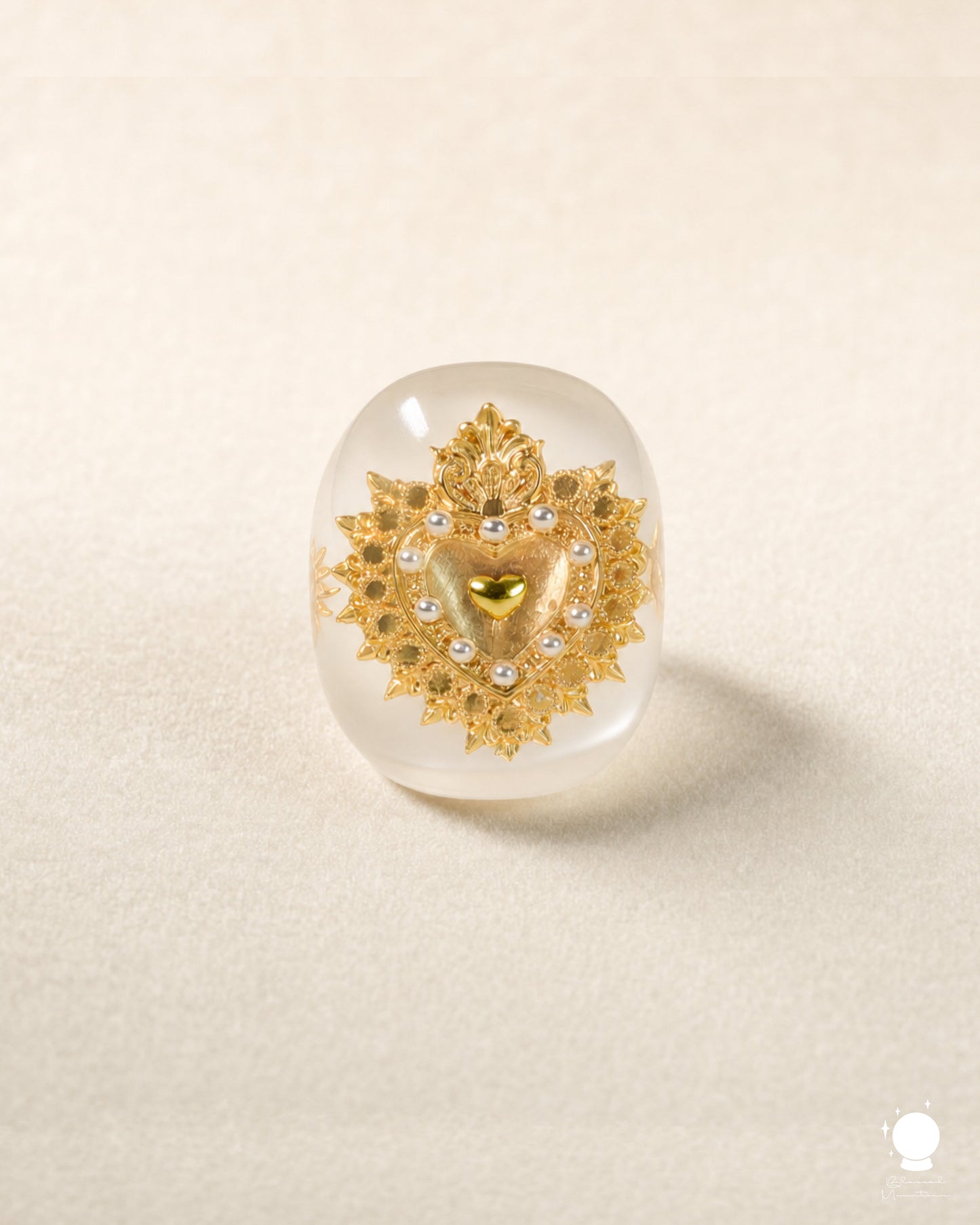 Baroque Sacred Heart Ring